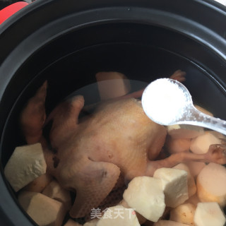 灵芝芋头炖鸽子的做法步骤：10