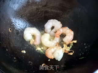 上海青炒虾仁的做法步骤：6