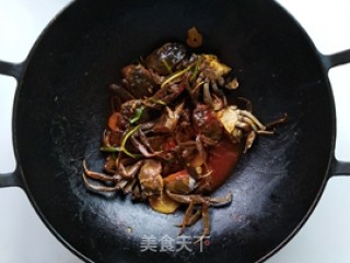 韩式年糕烧毛蟹的做法步骤：6